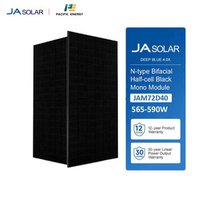 Panneaux solaires bifaciaux PERC JA Solar de 550W à 720W avec 144 cellules, type N, verre frontal, OEM, puissance en stock - Product Image 1