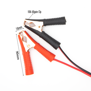 Cable de 6 pies/1,8 metros, 16AWG, pinzas de cocodrilo de 15A a conector SAE, adaptador de liberación rápida SAE de 12V/24V a pinzas de cocodrilo - Product Image 3