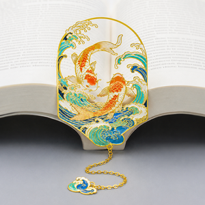 Luxurious Custom Hollowed Out Metal Book Tags with Tassel for Luxury Merchandise - Product Image 1