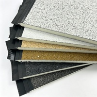 Panneau d'isolation murale extérieure sandwich en polyuréthane - Panneau métallique gaufré ignifuge et résistant à l'humidité pour villas et toilettes extérieures