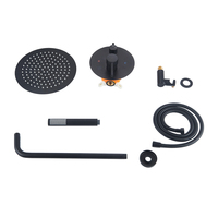 SANIVITAL Douche thermostatique murale encastrée simple en laiton pour salle de bain avec eau froide et chaude