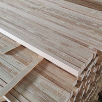 Lattes de bois de Paulownia, Peuplier et Pin à jointure à languettes pour composants de meubles et matériaux de moulage en bois