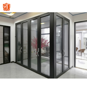 نظام طي ثنائي من الألومنيوم الأسود المعاصر للفيلا أو منزل الشاطئ - Product Image 3