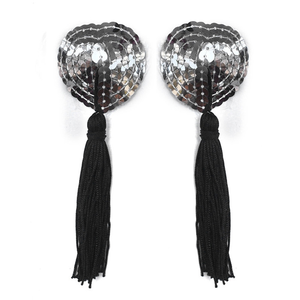 Adesivi per capezzoli con nappe di paillettes Sexy petali per il seno delle donne Sexy copri reggiseno invisibile accessori <span class=keywords><strong>erotici</strong></span> intimi SM giocattolo del sesso per le donne - Product Image 5