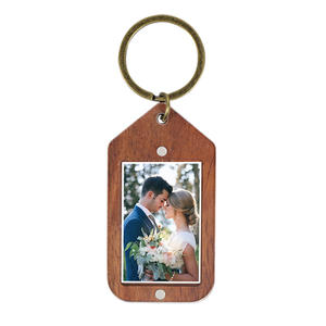 Llavero de madera + acrílico de primera calidad Acabado de lujo Láser Personalizado en blanco Stock Promo Regalo Envío rápido Fábrica - Product Image 1