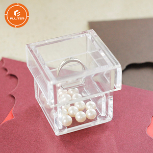 Hộp Nhựa Cứng Bán Chạy Kẹo Nhật Bản Bán Quà Cưới Giấy Nghệ Thuật Acrylic Lớn Và Các Tông Màu Xám Hiển Thị Với Nắp 55x55x55mm - Product Image 3