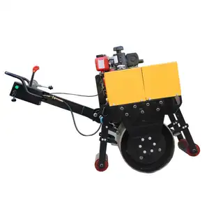 Compaction Machinery Single Steel Wheel Seat Rollers Vibration Asphalt Pavement Repair 1 Ton Road Roller