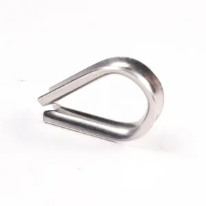 Custom 10mm 45mm DIN6899 B Stainless Steel Galvanized Wire Rope Thimble For Wire Rope