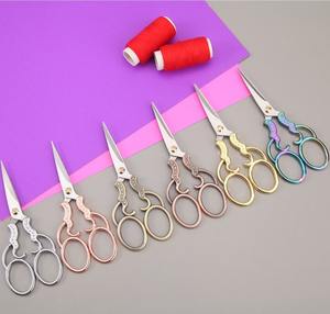 Directo de fábrica de acero inoxidable retro punto de cruz flor tijeras bolsa de té oficina en casa pequeña para transfronterizo F - Product Image 5