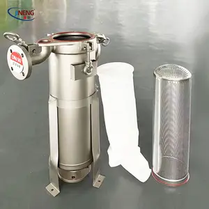 SS 304 316L Stainless Steel Liquid Filter Housing with Pump Water Bag Filter Housing Wine Filtration New Used Condition Industry