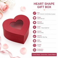 Caja de Dulces Personalizada para San Valentín, Venta al Por Mayor, Caja en Forma de Corazón con Corte Láser en Oro Rosa, Directo de Fábrica con Certificación ISO 9001