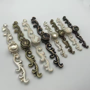 欧洲古银青铜象牙黑金锌长条环旋钮热厨房拉柜门把手 - Product Image 3