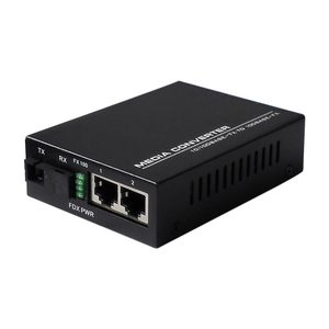 Fiber Optic Media Converter PH H12 SC Port 10/100Mbps Single Mode One Fiber Two Ethernet 20KM Industrial Fast Plug&Play POE GSM - Product Image 4