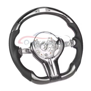 Volant en fibre de carbone et cuir avec LED pour <span class=keywords><strong>BMW</strong></span> Série 3 <span class=keywords><strong>5</strong></span> F10 F15 F30 <span class=keywords><strong>F80</strong></span> - Product Image 2