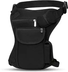 OEM कैनवास कमर बैग फैनी पैक रेसिंग ड्रॉप लेग बैग दैनिक पोर्टेबल मोटरसाइकिल राइडिंग स्पोर्ट्स आउटडोर बैग पुरुषों और महिलाओं के लिए