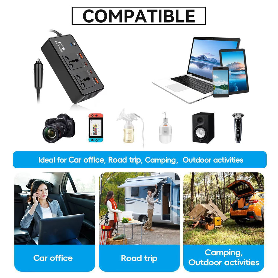 Car Inverter DC 12V 24V AC 220V Converter for - Image 4