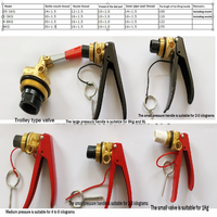 Ensemble de poignée de valve de rechange pour extincteur à revêtement brossé, haute qualité, durable, pour système de sécurité incendie industriel Baoan Easy