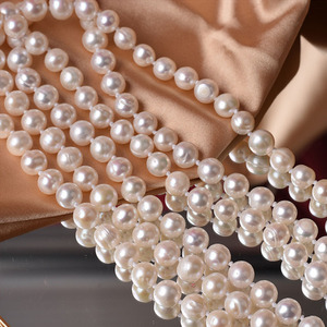 Collar de perlas naturales de agua dulce para mujer, accesorios para niñas, fresco y elegante - Product Image 4