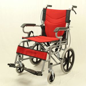 Silla <span class=keywords><strong>de</strong></span> ruedas plegable Manual ligera, inodoro <span class=keywords><strong>de</strong></span> tubo <span class=keywords><strong>de</strong></span> acero grueso para personas <span class=keywords><strong>mayores</strong></span>, equipo <span class=keywords><strong>de</strong></span> rehabilitación transfronterizo - Product Image 1