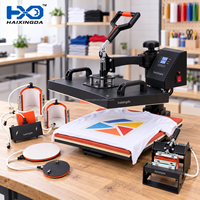 Presse à Chaud Manuelle Électrique 8-en-1 29x38cm pour Sublimation – Imprimante de Transfert pour T-shirts, Mugs, Casquettes, Assiettes, Tapis de Souris