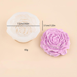 Food Grade 3D Stereo Flower <b>Silicone</b> Cake Mold Reusable Fondant <b>Baking</b> Pan for DIY Candle Soap Aromatherapy Making - Product Image 2