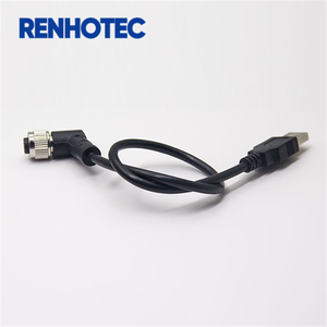 USB Và Một-Mã Tăng Gấp Đôi Đã Kết Thúc Cáp M12 Nữ Kết Nối Với Cáp - Product Image 4