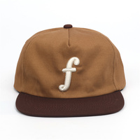 Op maat gemaakte 3D geborduurde logo 5-panel flat brim petten