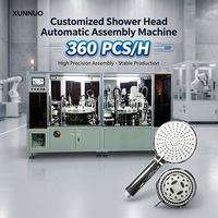 Mesin Perakitan Kepala Shower Otomatis Hemat Ruang Industri XUNNUO dengan Sistem PLC dan Motor 3000W Multi Tegangan