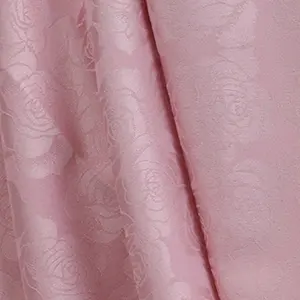 New Design Rose Imitation Satin Jacquard Fabric 3d Flower Brocade Fabric For Shirt And Clothing