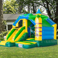 Nouveau château gonflable extérieur de 4m * 5m * 3.6m avec toboggan d'obstacle trampoline gonflable château sautant pour enfants maison de rebond