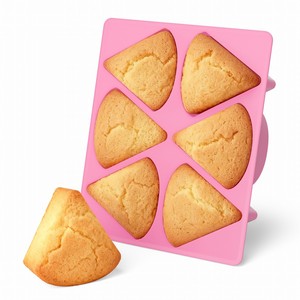 Moule triangulaire en silicone à 6 cavités, sans BPA, facile à démouler, outils pour la fabrication de gâteaux, de chocolat et de savon - Product Image 4