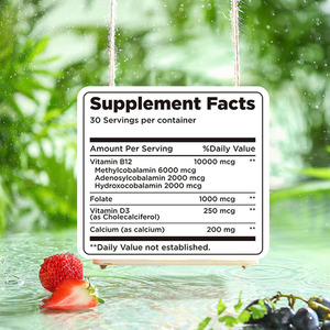OEM Private Label <b>Vitamin</b> B12 <b>Liquid</b> Drops with <b>Vitamin</b> D3 & B12 Support Healthy Brain Promote Cell Regeneration Drops - Product Image 2