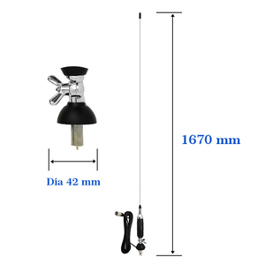 Baiao Longue Portée Mobile Radio <span class=keywords><strong>10</strong></span> <span class=keywords><strong>M</strong></span> <span class=keywords><strong>Antenne</strong></span> De Carro Camion Vhf Uhf CB <span class=keywords><strong>Antenne</strong></span> 27mhz - Product Image 4
