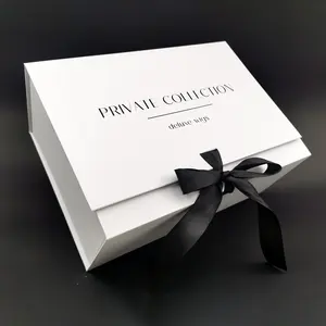 Uxury-caja de cartón de lujo para embalaje de ropa, cartón de color blanco Olding