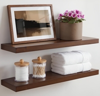 Étagère murale flottante classique en bois, très vendue, écologique et durable, pour couloir, chambre et bureau