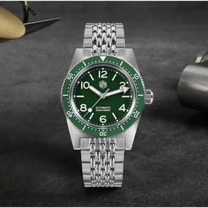 Reloj de Buceo de Lujo para Hombre San Martin SN0007-G Nuevo de 37 mm 62Mas, Reloj de Pulsera Mecánico Automático con Cierre Ajustable, Resistente al Agua 200M - Product Image 4