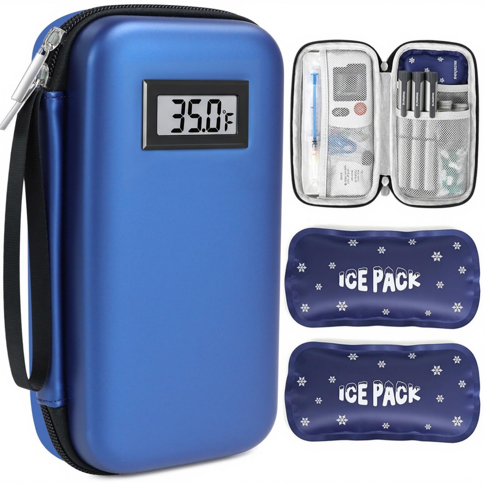 Purple-Eco-Aluminum Cooling Box + 2 ice packs