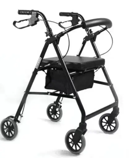 Bq4001a rollator de 4 rodas de serviço médico, com carrinho de compras para idosos