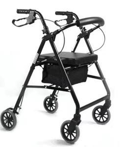 BQ4001A rouleau de marchette à 4 roues de service médical avec panier pour personnes âgées - Product Image 1