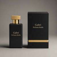Personnalisé 3.4 FL.OZ. Flacon de parfum Eau de Parfum 30ml 50ml 100ml noir, flacon de parfum de marque privée, flacon de parfum de luxe vide et boîte