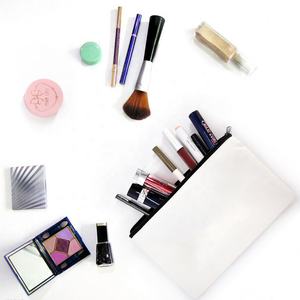 Estuche para bolígrafos con cremallera y logotipo personalizado, bolsas de maquillaje cosméticas de lona de algodón de viaje ecológicas, estilo de dibujos animados a la moda - Product Image 2