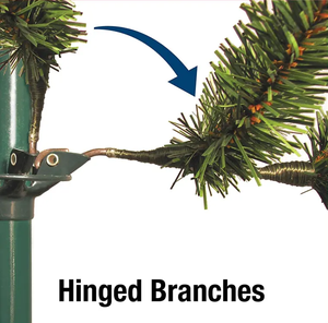 8ft המואר טרום חג המולד עץ המואר טרום מתקפל עץ חג המולד Slim מלאכותי עצי חג המולד - Product Image 3