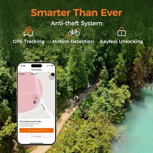 Bicicleta Eléctrica Plegable Engwe Engine Pro 3.0 Todoterreno con Suspensión Completa y Neumáticos Anchos, con Sistema Antirrobo, Disponible en Stock en la UE y el Reino Unido - Product Image 6