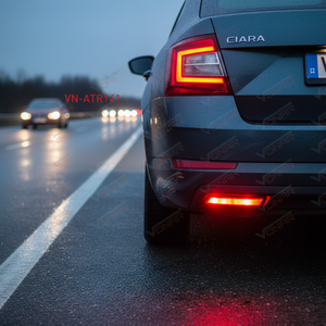 Réflecteur de pare-chocs arrière gauche SKODA OCTAVIA 2018 et versions ultérieures 5E5945105A ATR141 Matériau réfléchissant TR Origin Taille unique - Product Image 3