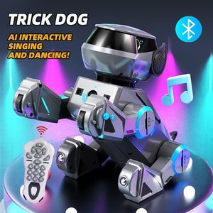 Chien robot intelligent avec télécommande, interaction vocale et actions programmables, lumières LED et musique - Product Image 4