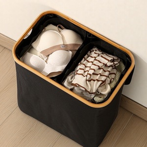 Clothing Organizer Storage <b>Basket</b> Rectangle Canvas Durable Laundry <b>Basket</b> For Bathroom Bedroom Use - Product Image 1
