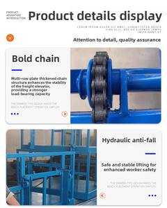 Un élévateur hydraulique à rail unique, à commande tactile, pour la manutention de matériaux industriels lourds - Product Image 3