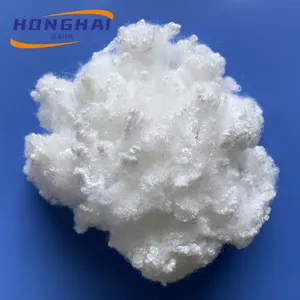 Recycled Hollow Conjugated Polyester Staple Fiber 15Dx64mm Polyfill Fiber For Pillow HCS Fiber