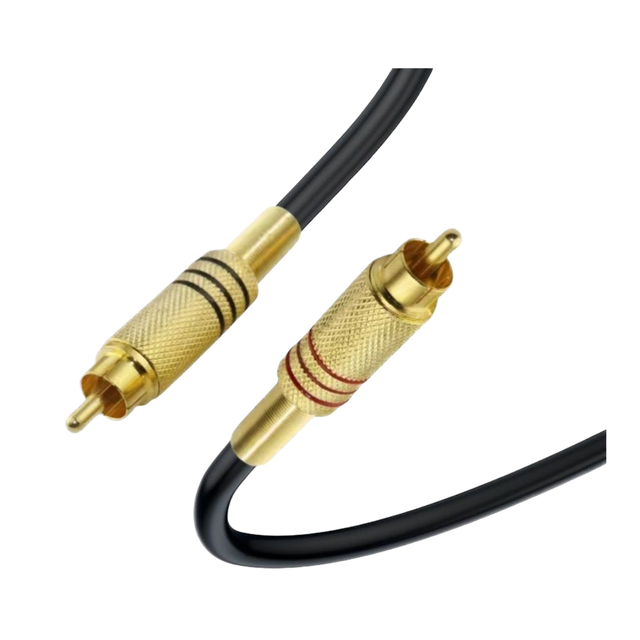 Pure Copper Gold Plated RCA Connector AV Audio Video Cable, Speaker Amplifier RCA Signal Wire