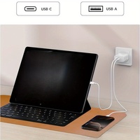 Nuevo Cargador de Pared con Enchufe Estadounidense de 30 W GaN PD3.0 PPS, Puerto USB Dual Tipo C, Adaptador de Carga Rápida Universal para Teléfono